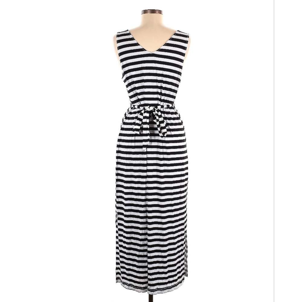 St John's Bay dress black and white size L